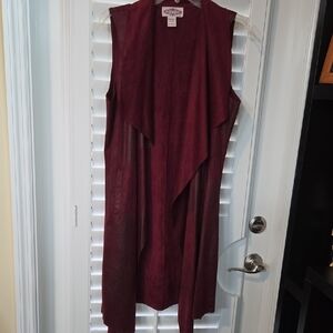 Sleeveless Burgundy Dress